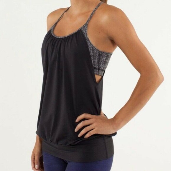 lululemon athletica Other - Lululemon No Limits Tank Built in Bra Dark Gray 4